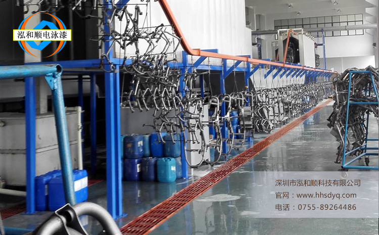 電動(dòng)摩托車架電泳涂裝生產(chǎn)線